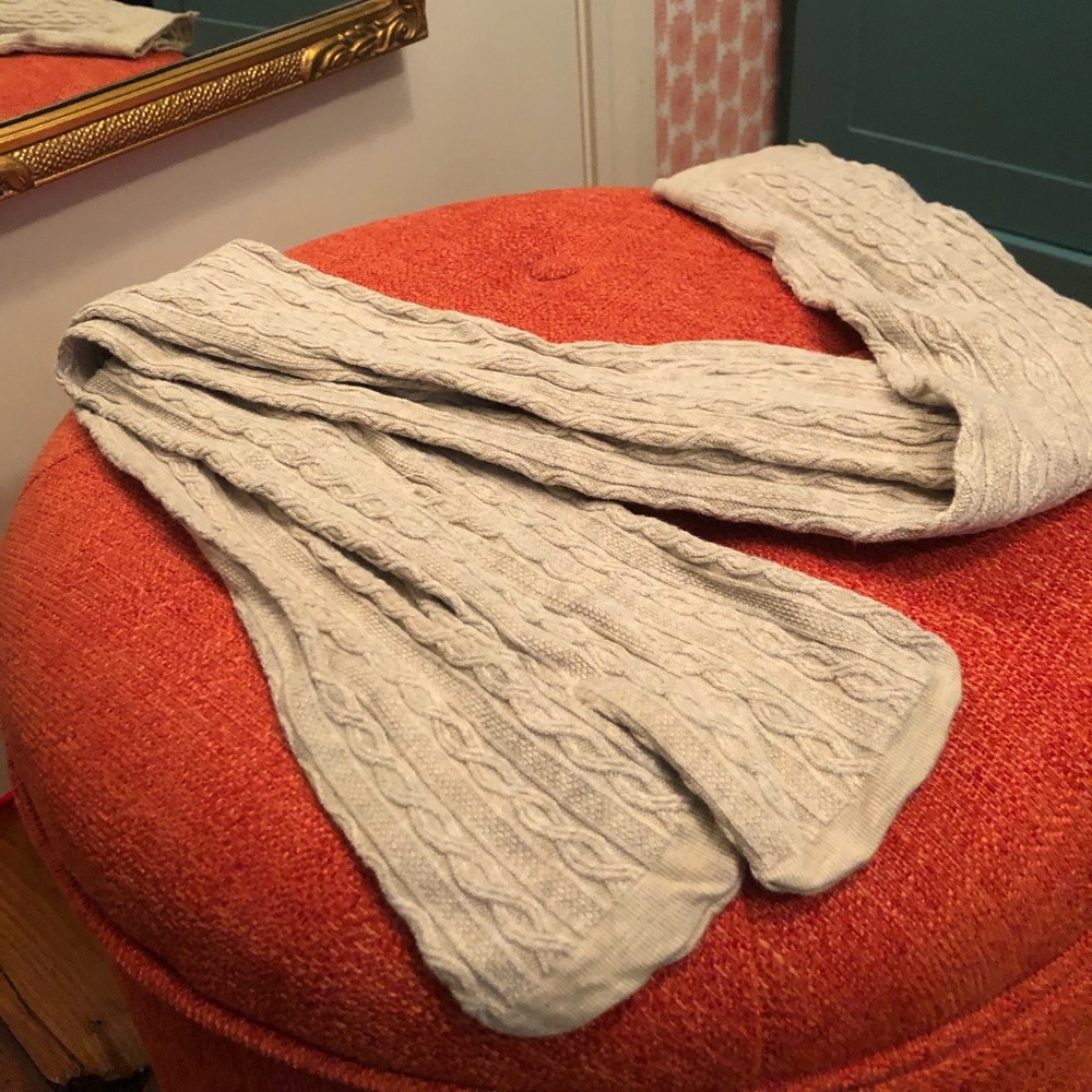 Offwhite cable knit tights S/M